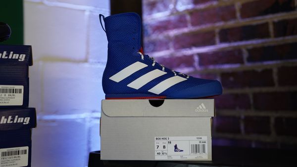 verzameling blik Bewijzen Adidas Box Hog 3 - Blue (Size 7) - Boxing at the Depot Shop